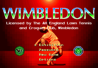 Заставка игры Wimbledon Championship Tennis